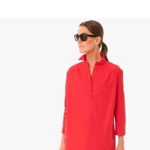 Tuckernuck Pomander place dress in poppy red NWOT